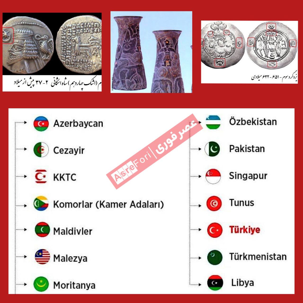 کهن‌ترین نشان ماه و ستاره جهان با قدمت بیش از ۵۰۰۰ سال، تمدن جیرفت!