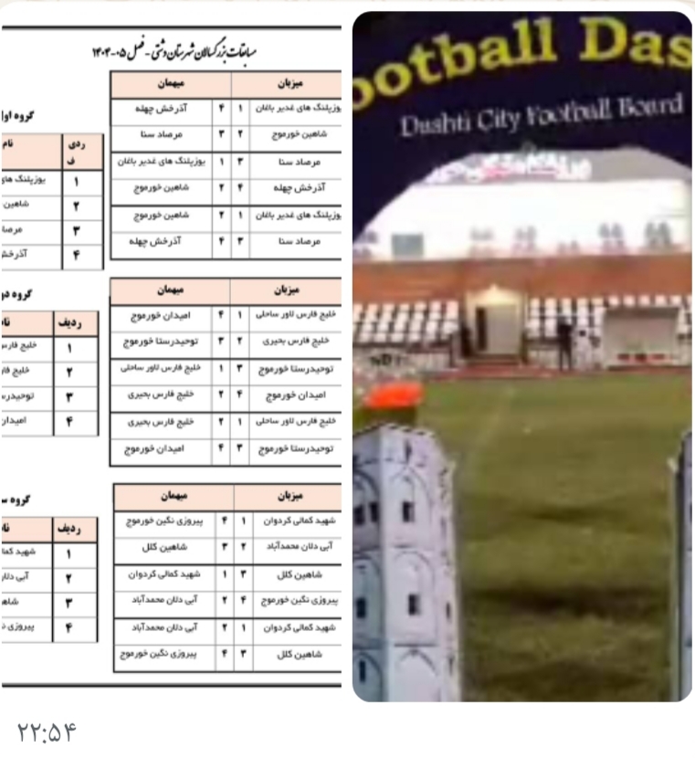 قرعهکشی لیگ برتر فوتبال شهرستان دشتی برگزار شد